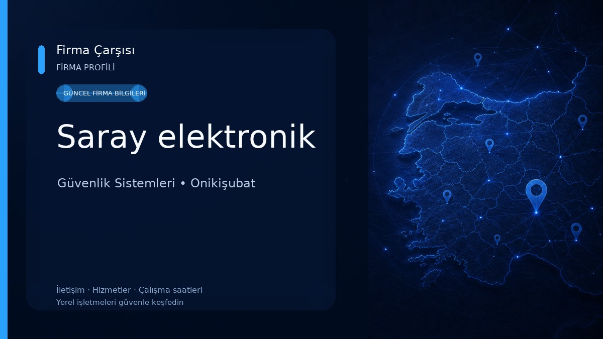 Saray elektronik Güvenlik Sistemleri