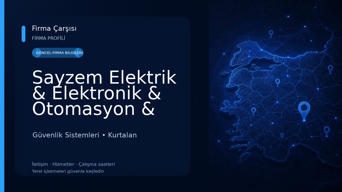 Sayzem Elektrik & Elektronik & Otomasyon & Erp & Ses & Uydu ve Güvenlik Sistemleri Güvenlik Sistemleri