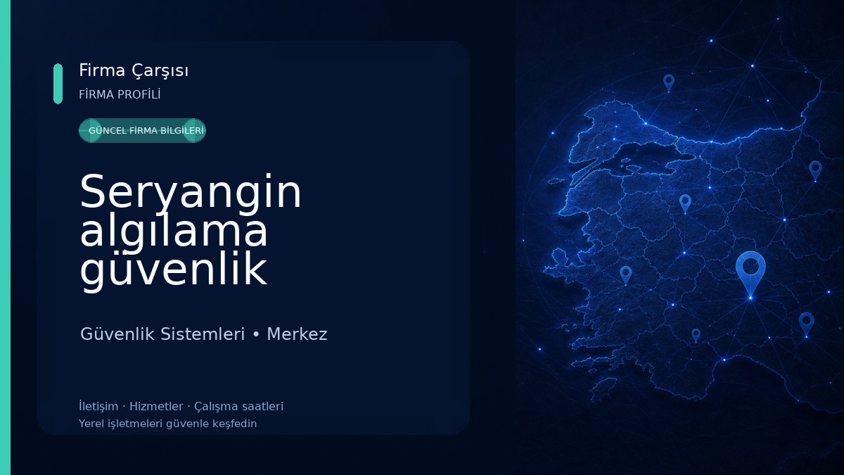 Seryangin algılama güvenlik sistemleri ve söndürme sistemleri 