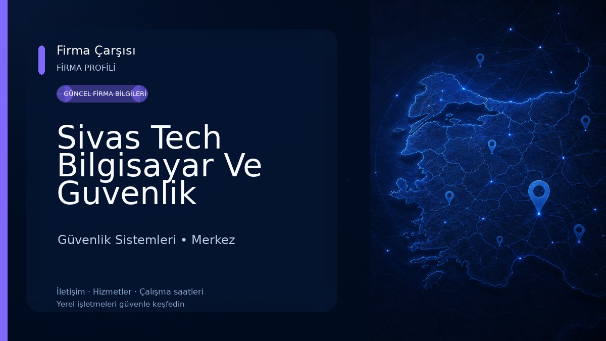 Sivas Tech Bilgisayar Ve Guvenlik Sistemleri Güvenlik Sistemleri