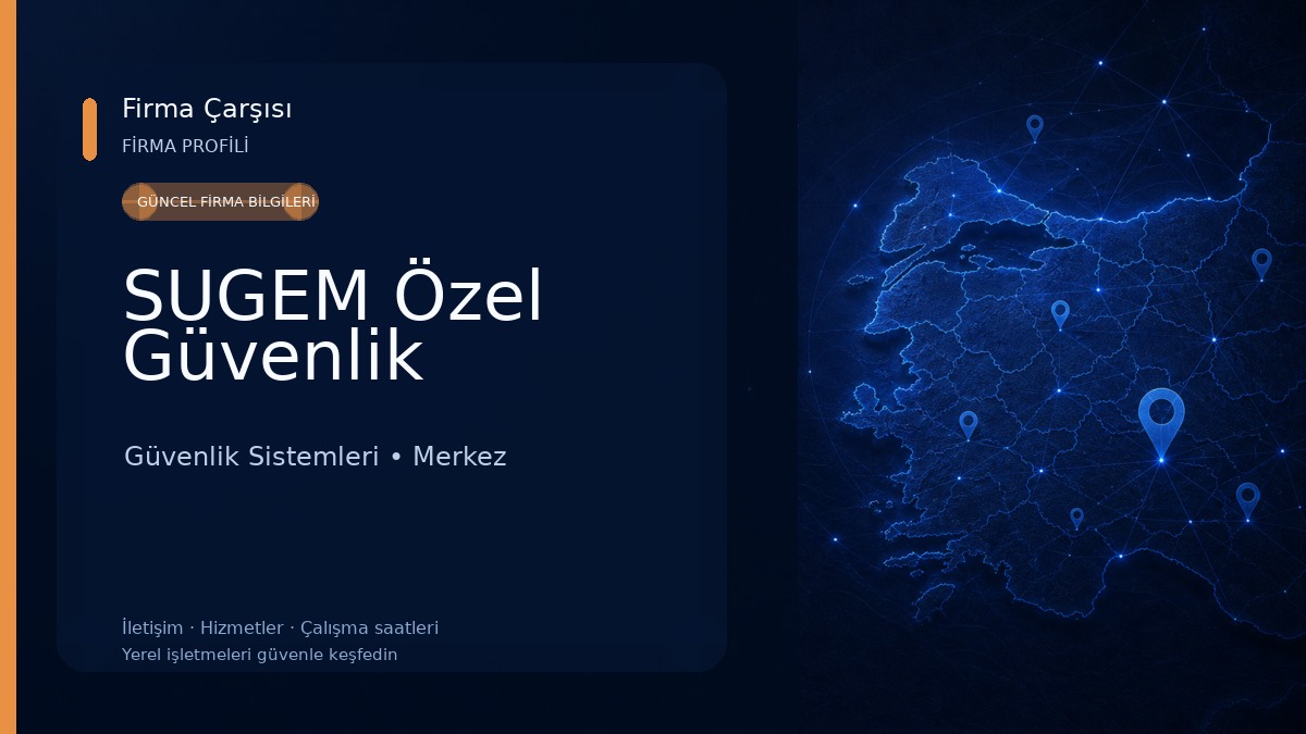 SUGEM Özel Güvenlik Güvenlik Sistemleri