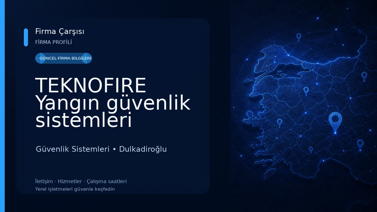 TEKNOFIRE Yangın güvenlik sistemleri Güvenlik Sistemleri