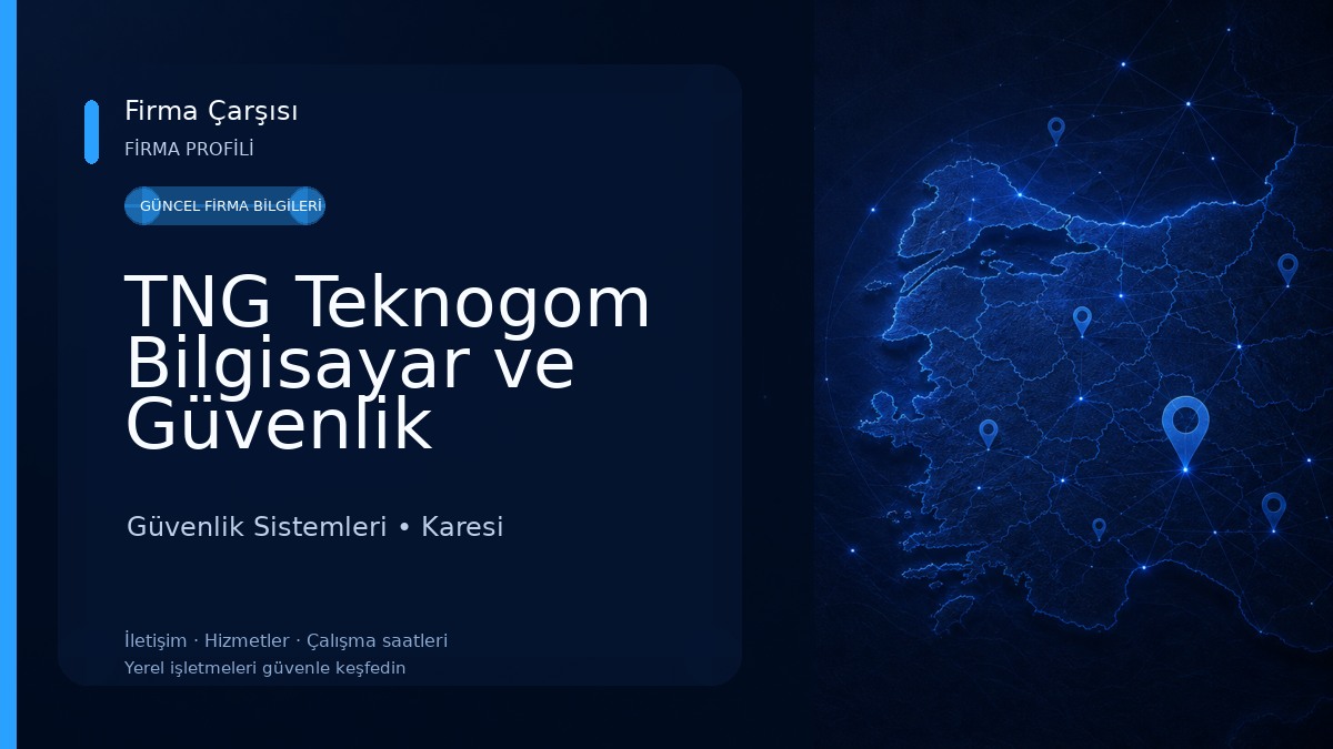 TNG Teknogom Bilgisayar ve Güvenlik Sistemleri (Servis & Satış) Güvenlik Sistemleri