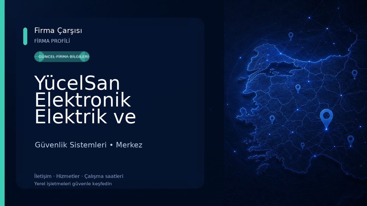 YücelSan Elektronik Elektrik ve Bİlgisayar Sistemleri