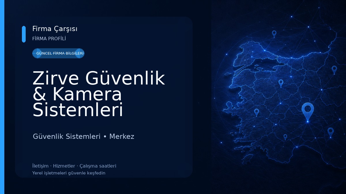 Zirve Güvenlik & Kamera Sistemleri Güvenlik Sistemleri